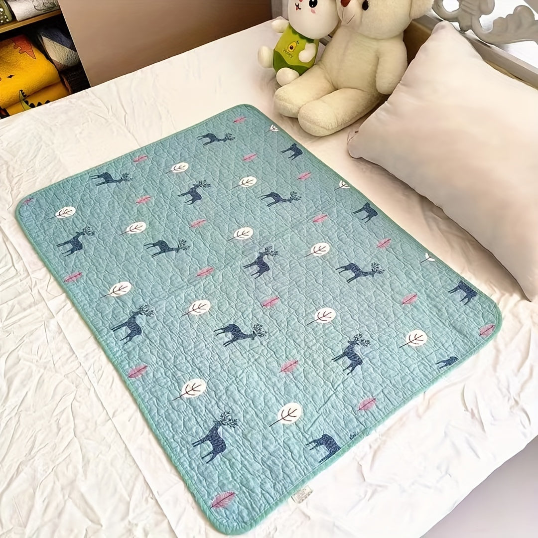 Almohadilla para cambiar pañales lavable e impermeable, doble cara, para todas las estaciones, regalo