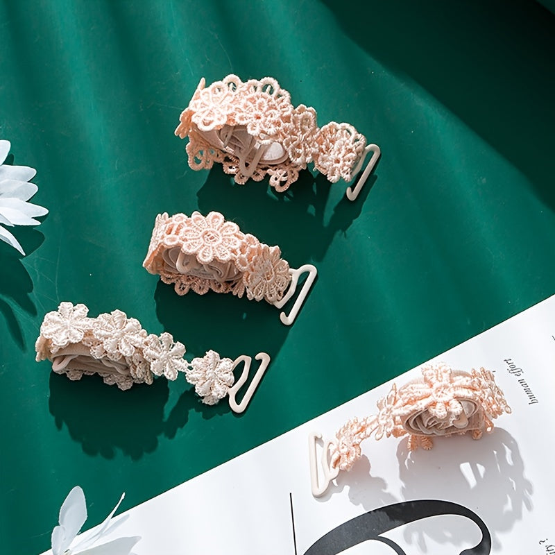 Adjustable Lace Flower Underwear Straps for Women Seamless Lingerie Accessories