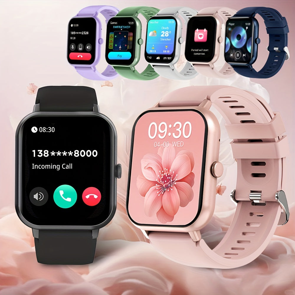 Smartwatch with 4.65cm Touch Screen, Fitness Tracker, Waterproof, Compatible with Android and iOS