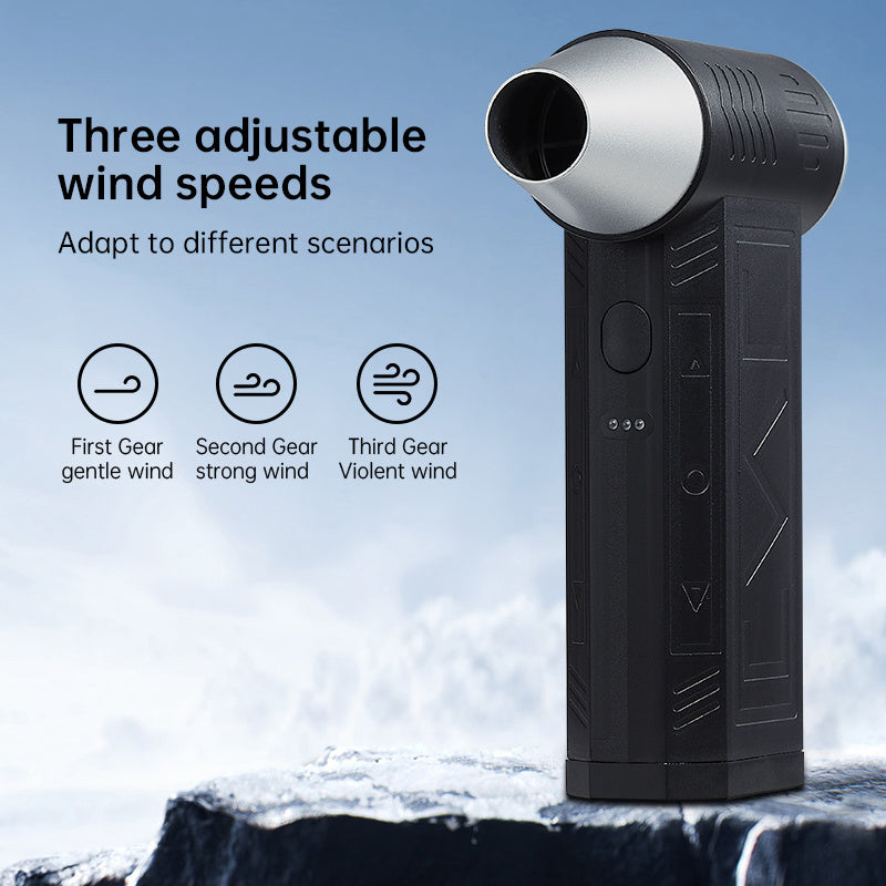 Портативный ручной турбонасос мини-воздуходувка с 3 скоростями, перезаряжаемый, легкий