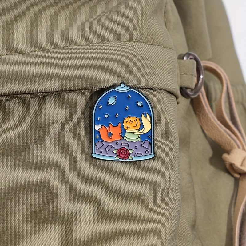 Ayollar va bolalar uchun 9 ta Alloy Enamel Cartoon Pins Fairy Tale Brooches to'plami