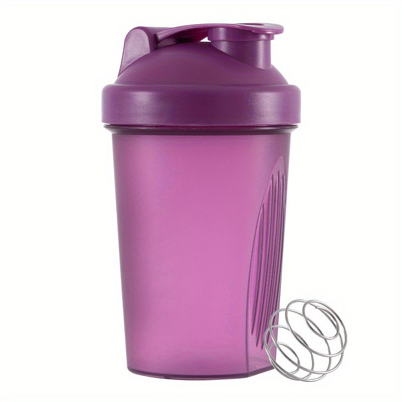 Multicolored Plastic Shaker Cup 13.5oz with Stirring Ball for Fitness and Workouts
