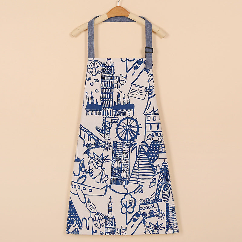 Adjustable Waterproof Apron with Large Pocket for Cooking and Baking Unisex