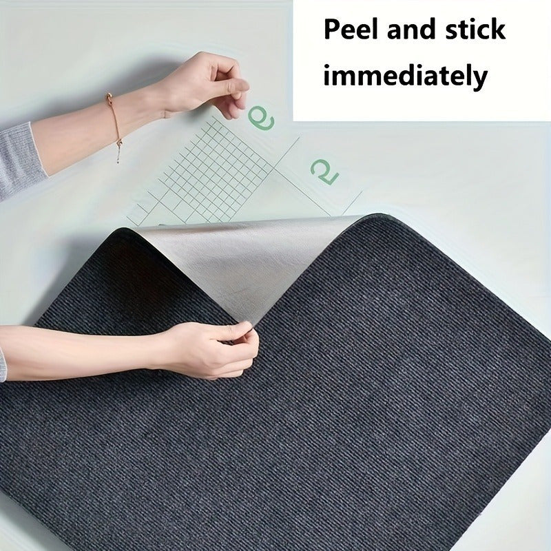 30-Pack Self-Adhesive Carpet Floor Tiles Shapes and Stripes 30x30 cm for Office Balcony