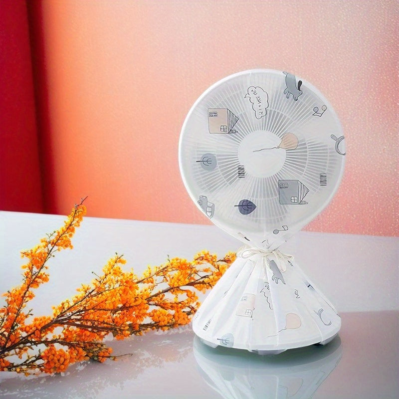 Fan Dust Protector Cover for Vertical Floor Fans Washable Durable Fabric