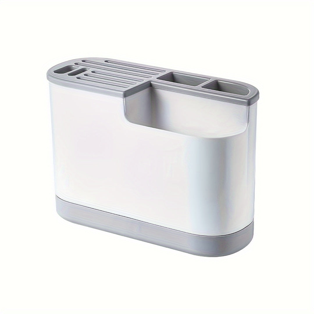 Modern Kitchen Storage Organizer with Cutting Board and Utensil Holder