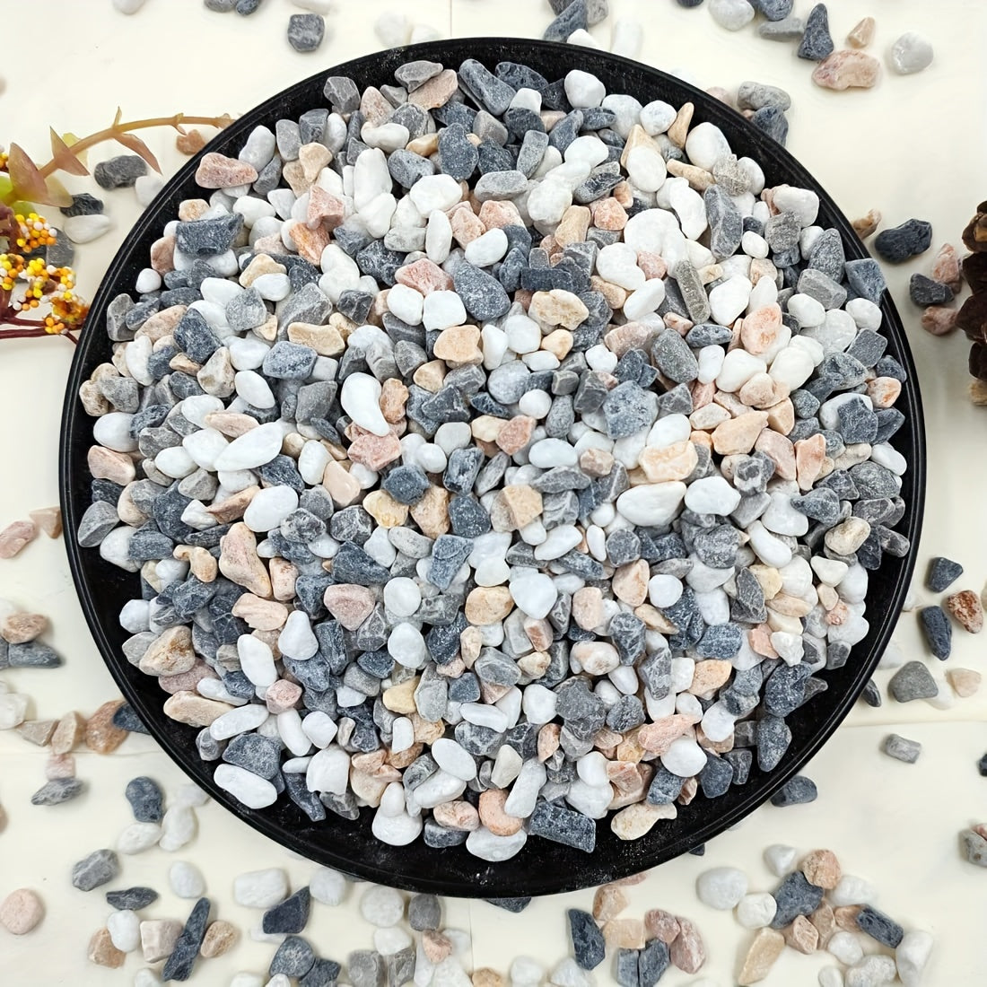 Green Crystal Pebbles for Landscaping Aquarium Gravel Home Decoration 1LB 450g