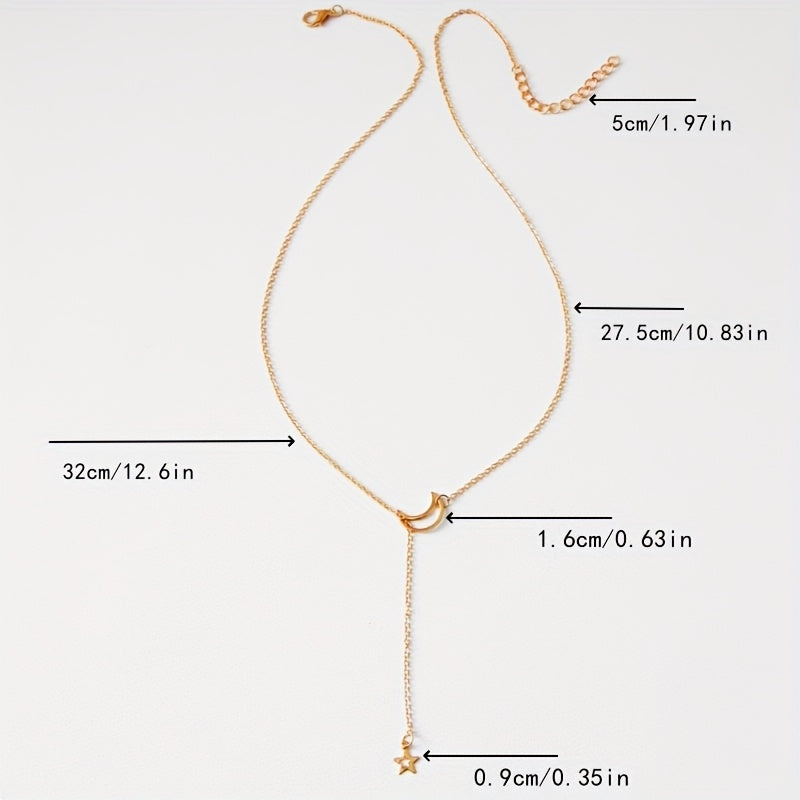 Женское этническое минималистичное ожерелье с золотым сплавом, кулон, повседневные украшения