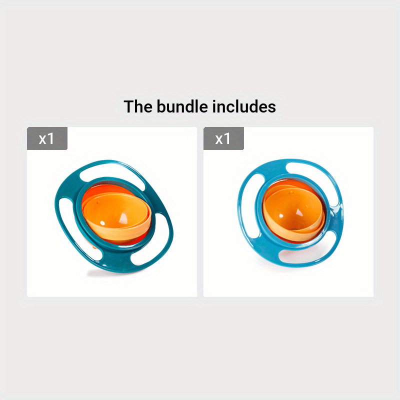 Baby Feeding Bowl 360-Degree Rotating Salad Soup Fruit Rice Serving Dish