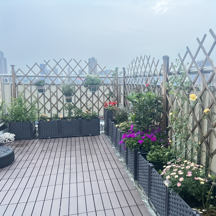 Outdoor UV Protected Privacy Screen Fence with Grommets Brown 81-90% Shade