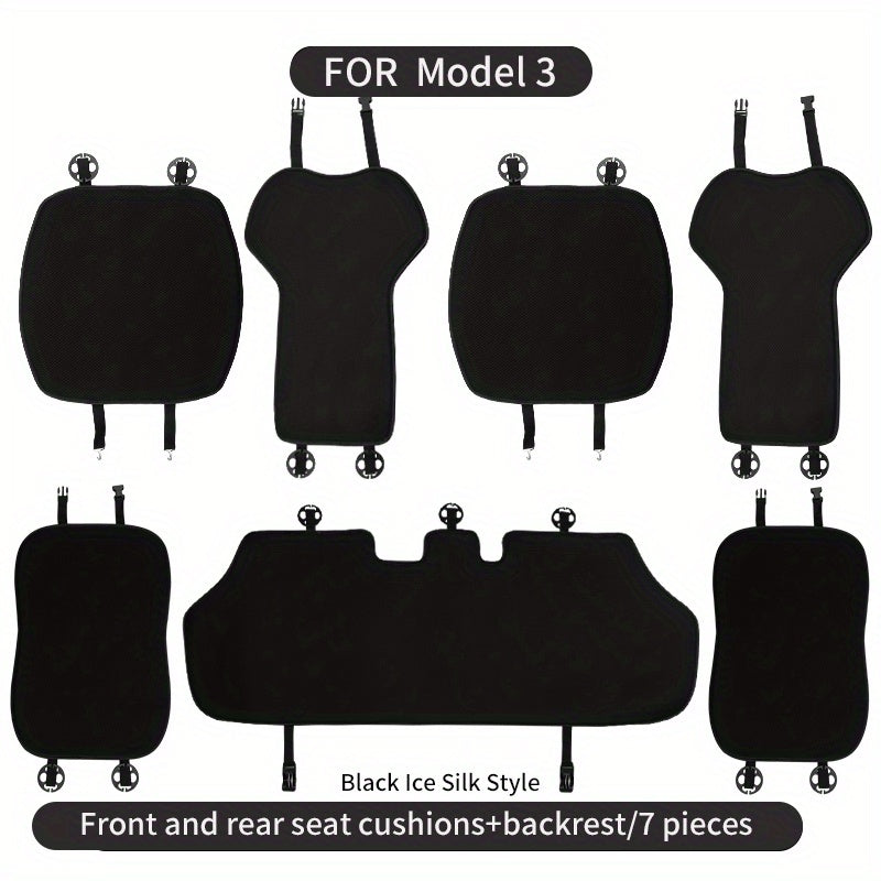 Universal viskoza o'rindiq yostiq to'plami old va orqa avtomobillar uchun, sirpanishga qarshi, nafas oladigan