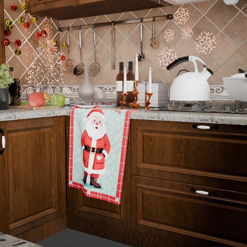 Christmas Wall Decor Santa Claus Warm Wishes 18x66.04 cm