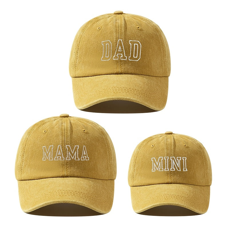 3-Pack Polyester Baseball Caps for Teens Ramadan Flags Embroidered Slogan Lightweight Breathable All-Season