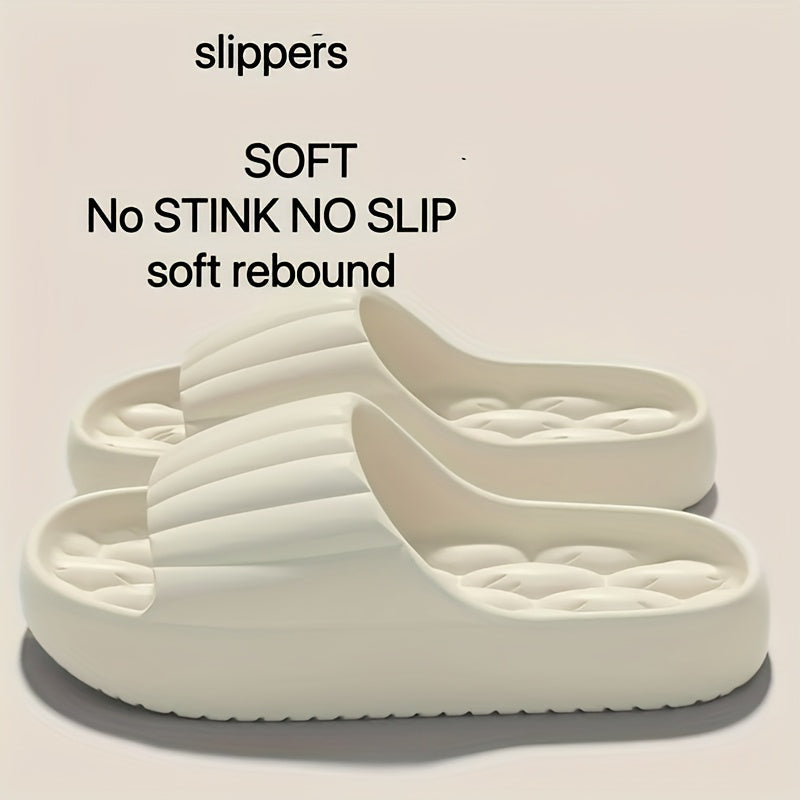 Women's Summer Home Slippers, Solid Color, Indoor Outdoor Beach Use