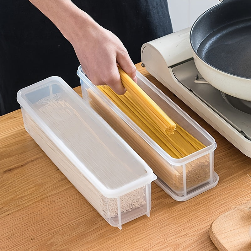 Clear Plastic Noodle Box Food Storage Container 29cm X 8cm X 6.5cm