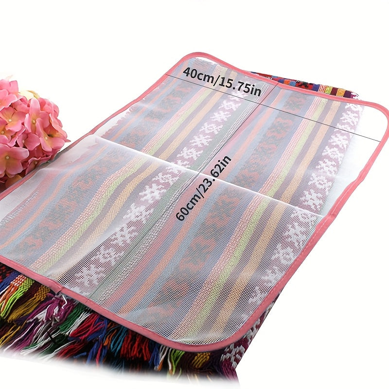 High-Temperature Resistant Ironing Mesh Pad with Zipper and Button Protection 60x40cm