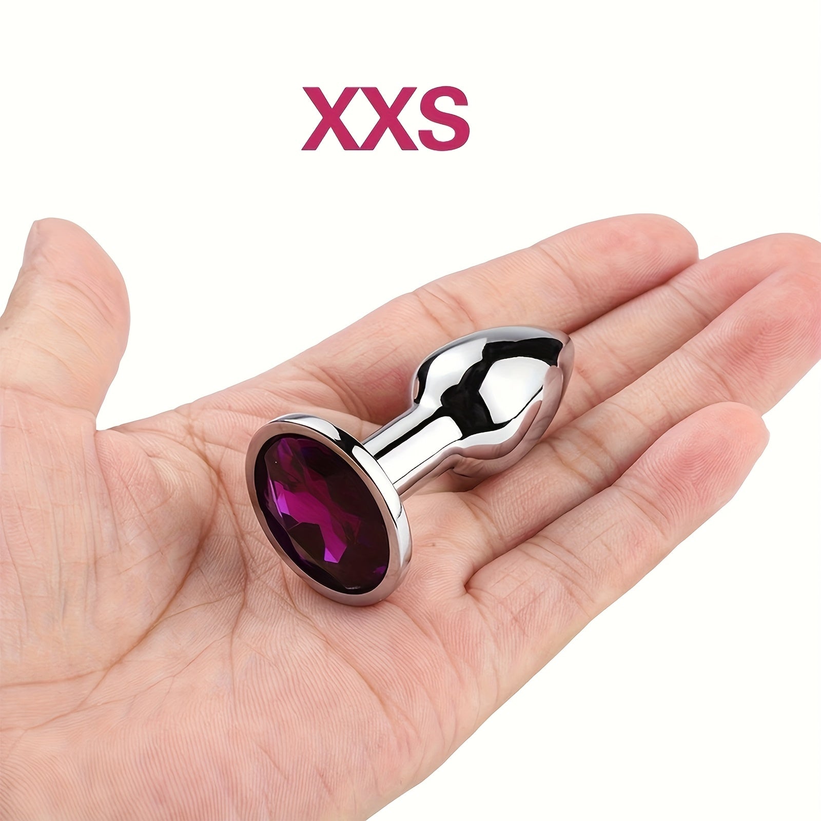 Adult Unisex Gold Synthetic Gemstone Anal Plug for Beginners, Butt Plug