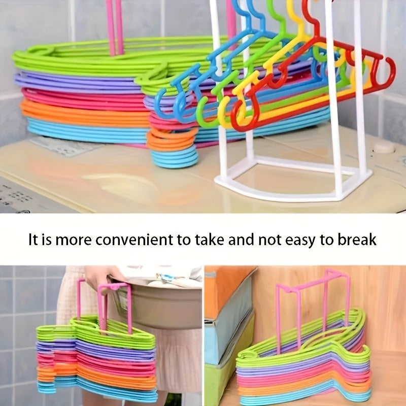 White Plastic Hanger Organizer for Clothing and Accessories Compact Storage