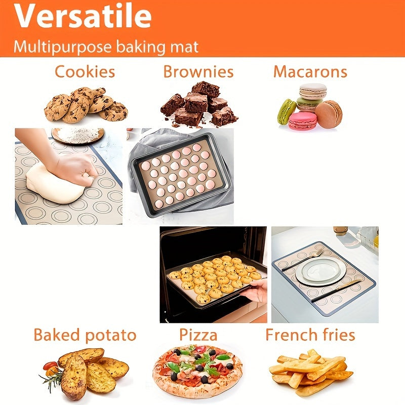 Silicone Baking Mat Non-Stick Reusable Heat Resistant for Cookies Macarons Bread