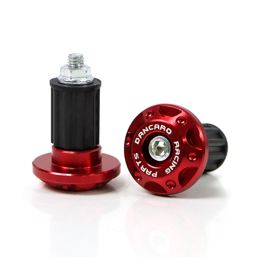 Motorcycle Handlebar End Caps Aluminum Alloy Golden Plug Fit Cruiser Bike