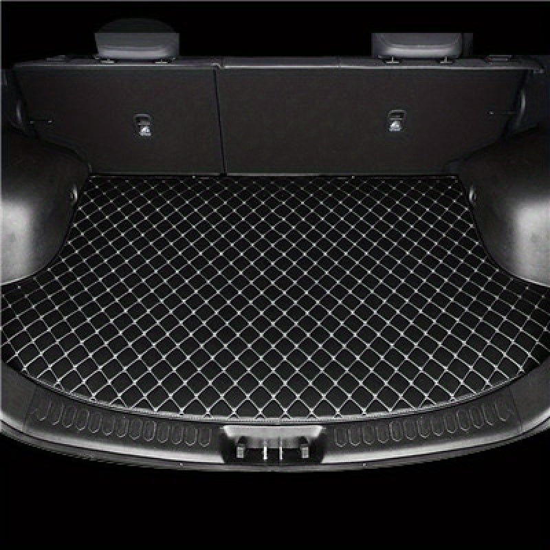 Car Floor Mat Waterproof PU Double Layer Trunk Mat for SUV Cargo Protection