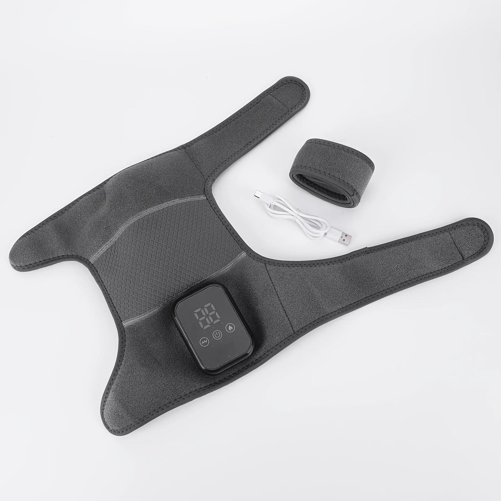 Rechargeable 3-in-1 Wireless Massager for Knee Elbow Shoulder with 3 Vibration Modes