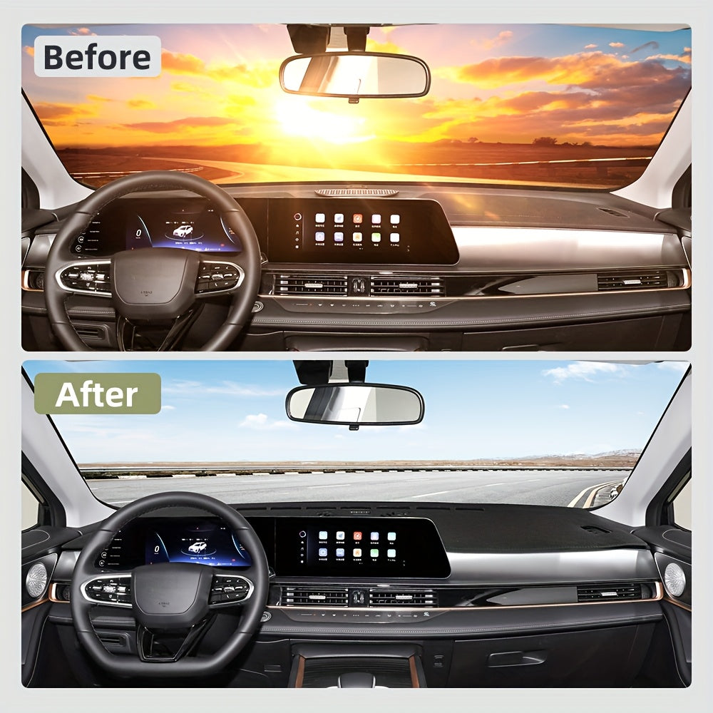 Car Dashboard Sun Shade Mat for Omoda 2022-2024 UV-Resistant Carpet Cover