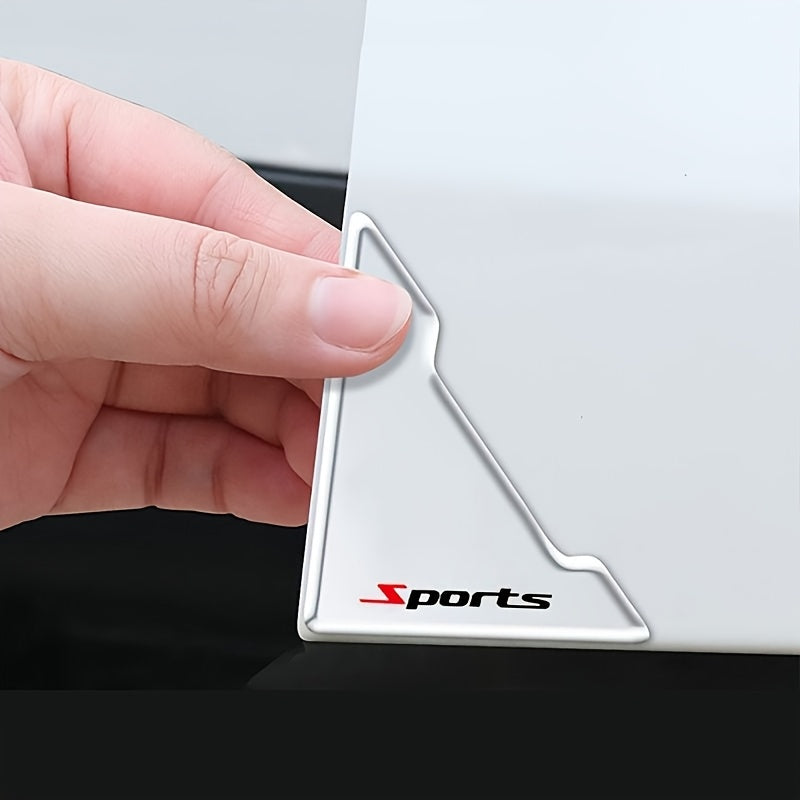 Set of 2 Car Door Corner Protectors Transparent Silicone Scratch Guards