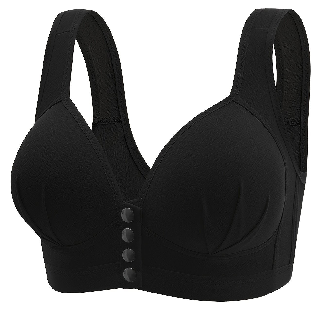 Women's Wireless Front Buckle Push-Up Bra Breathable Lingerie