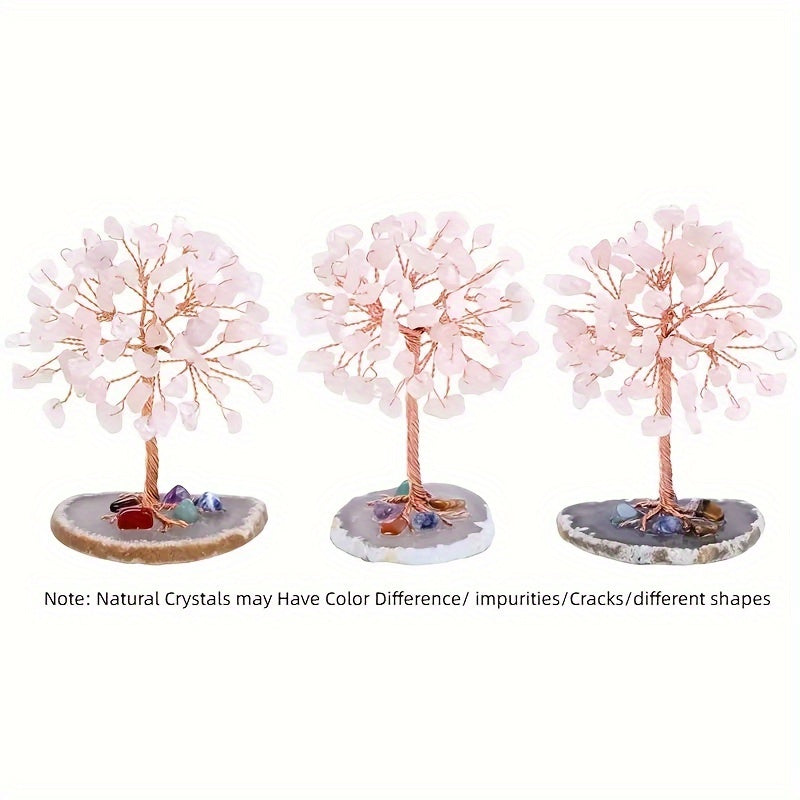 7 Chakra Crystal Tree Natural Reiki Gemstones for Home Office Decor Energy Balancing Prosperity
