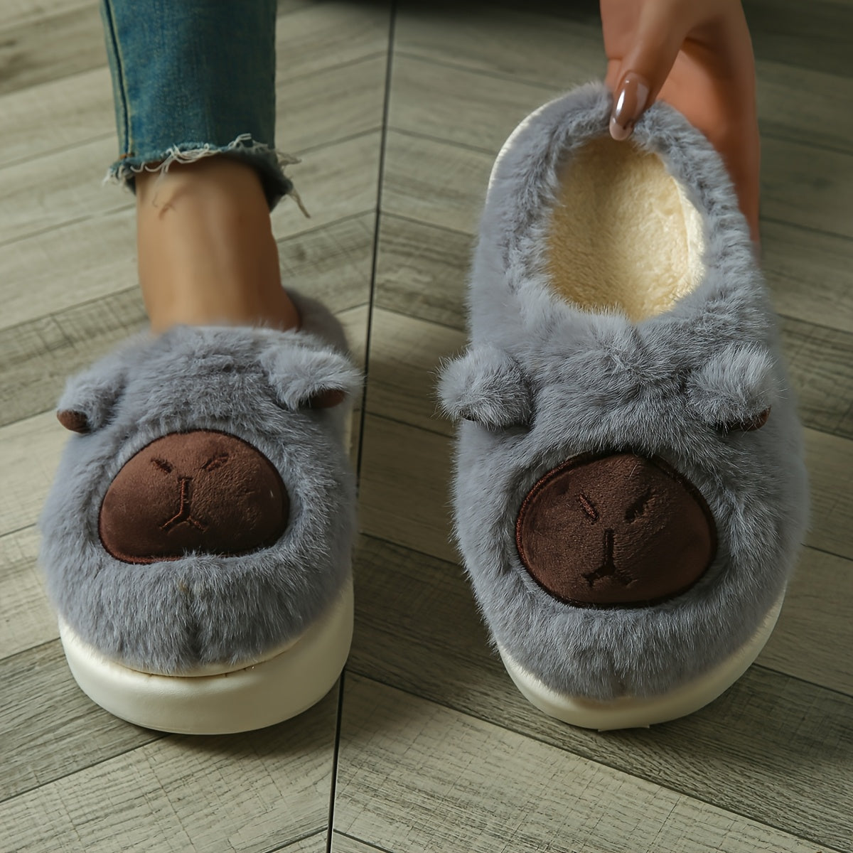 Women's Autumn Winter Kabbalah Slippers Indoor Home Couple Cushioned