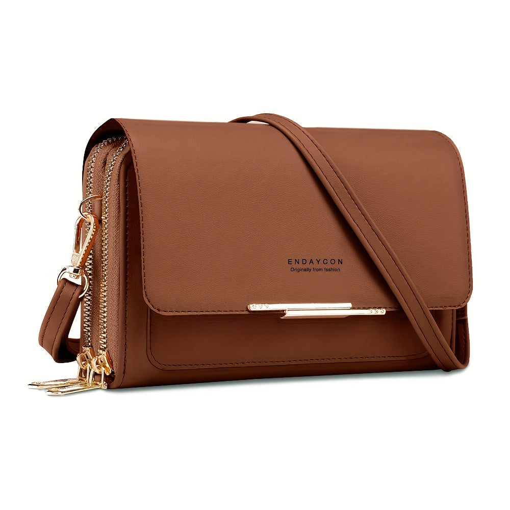 Small Square Crossbody Bag for Women PU Casual Lightweight with Adjustable Strap