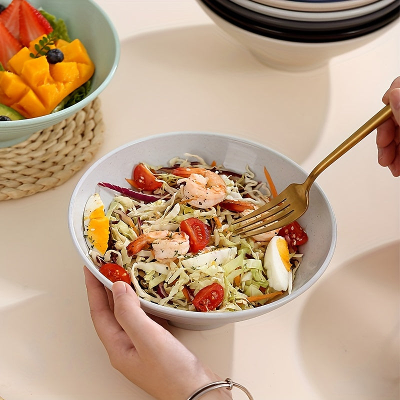 1 yoki 4 ta mustahkam 8 dyuymli Lamian Noodles idishlari to'plami, 35oz sig'im, mikroto'lqinli pech va idish yuvish mashinasida xavfsiz, turli ranglarda makaron, don va atıştırmalıklar uchun ko'p qirrali.