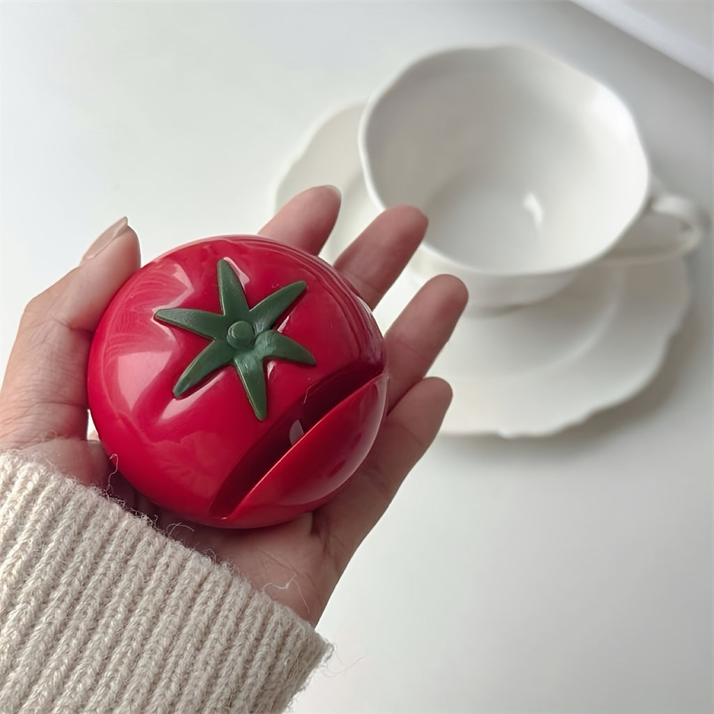 Pomidor shaklidagi pichoqni qirralash uchun; tez qirralash, portativ PVC asbob, qiziqarli dizaynga ega, batareyalar talab qilinmaydi.