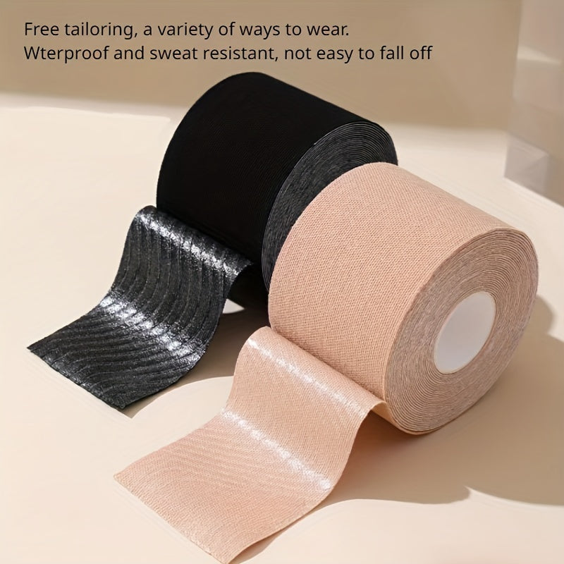 Waterproof Polyester Lingerie Tape for Breast Lift and Support, Invisible, Sweat-Proof, Suitable for Sports and Swimwear