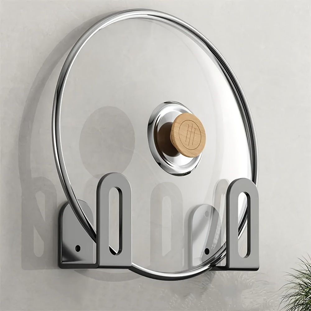 Stainless Steel Wall Organizer for Kitchen Bathroom No Drilling Versatile Holder