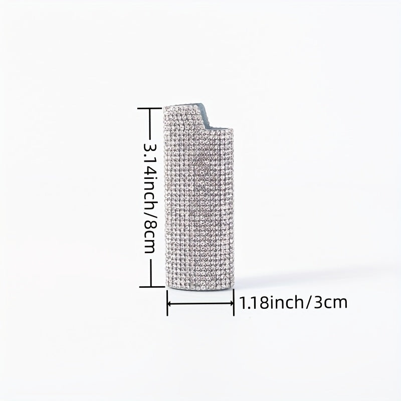 Men's Diamond Metal Lighter Case Stylish Durable Gift Accessory