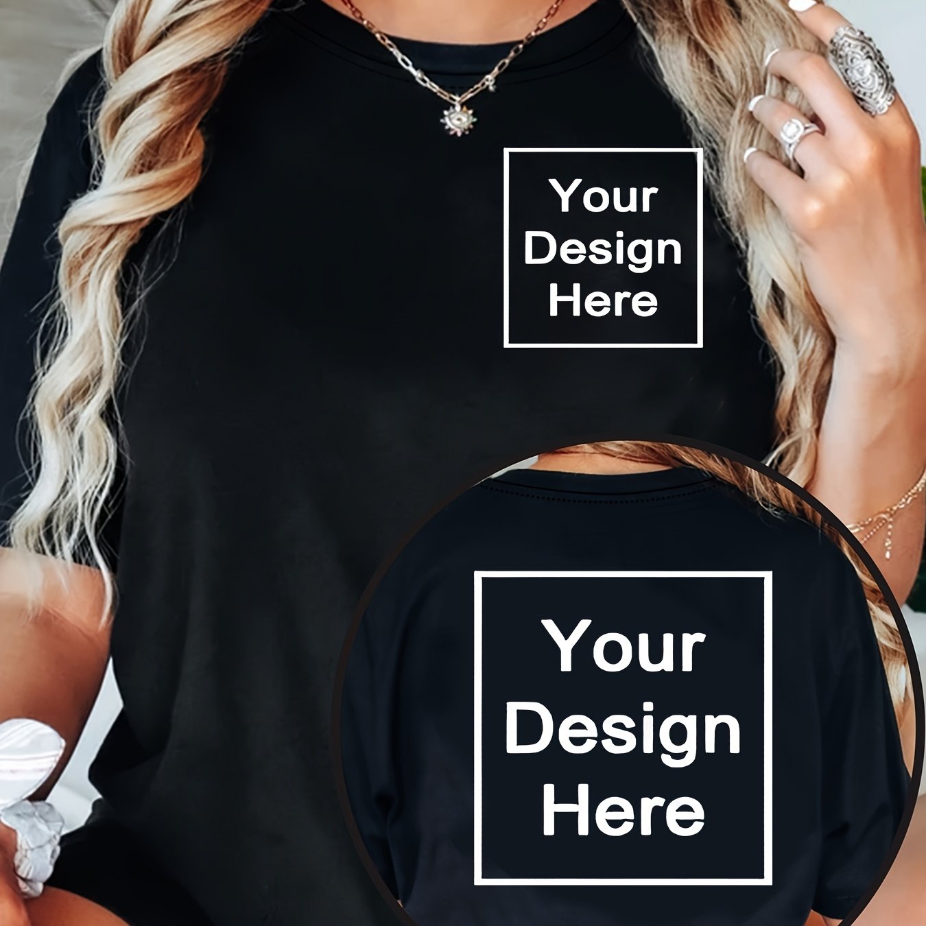 Camiseta deportiva casual para mujer de talla grande azul de manga corta uniformes de entrenamiento personalizados