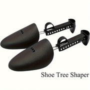 2pcs Unisex Plastic Shoe Stretchers with Metal Hooks Black Boot Accessories