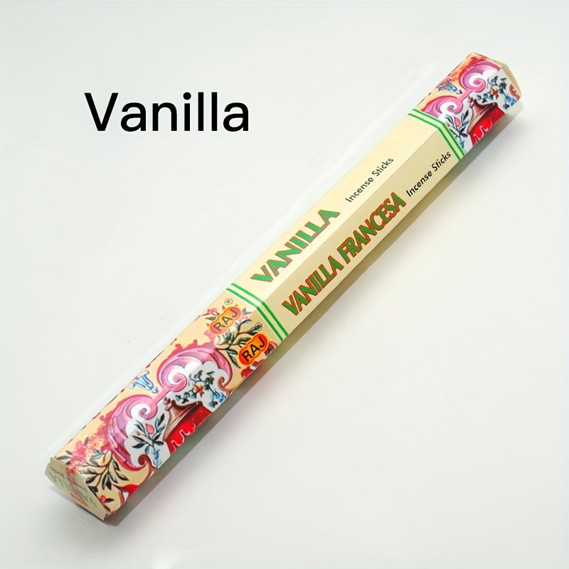 20 шт. коробка ароматерапевтических полосок с 20 благовониями различных ароматов из Индии. Идеально подходит для йоги, медитации и домашнего декора.