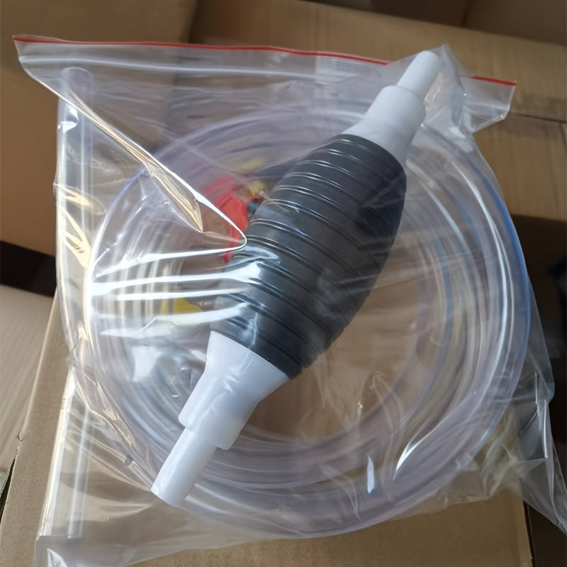Portable Straw Pump with Flexible PVC Hose for Gas Oil Water Transfer