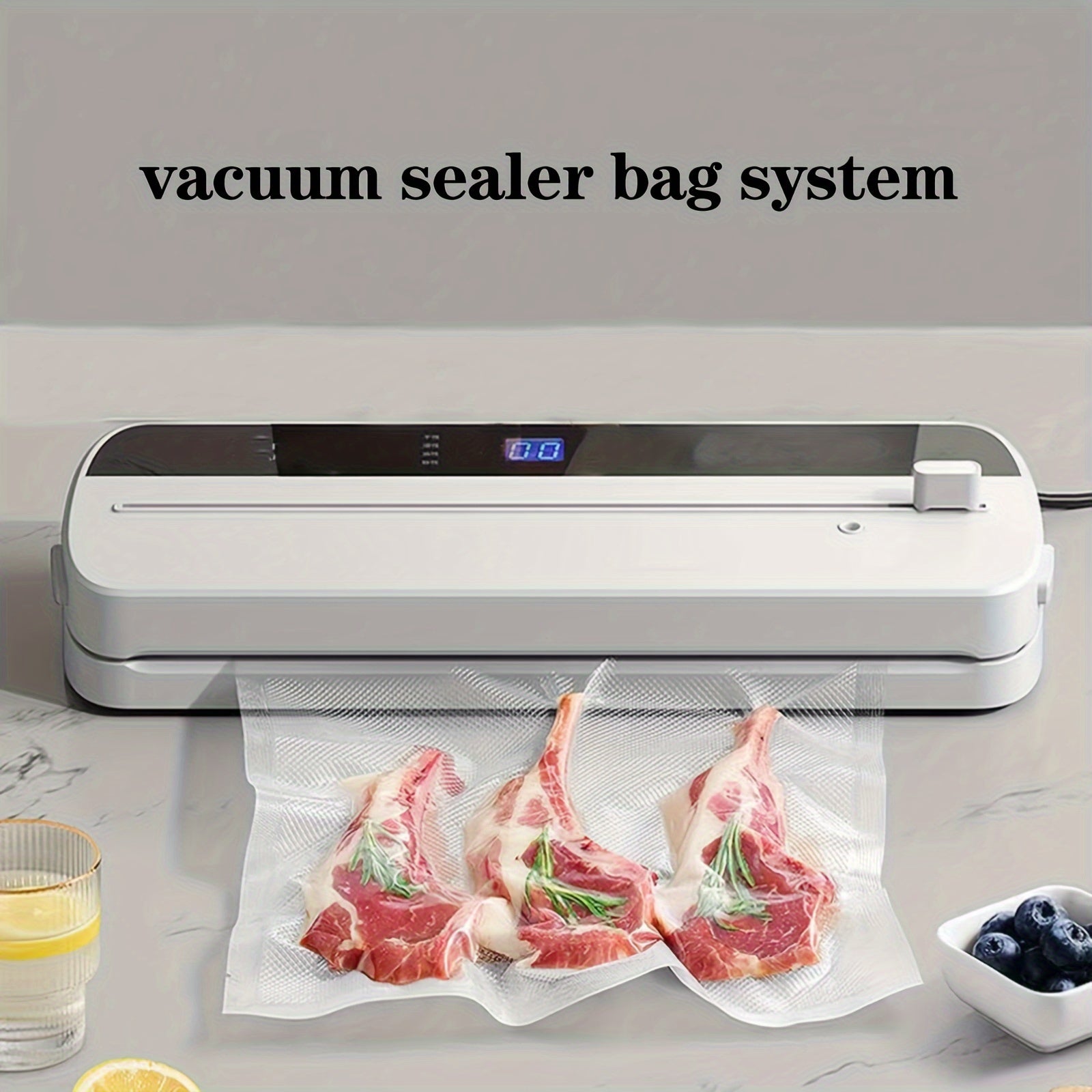 Vacuum Food Storage Bags for Sealing, Sous Vide, Long-Term Freshness