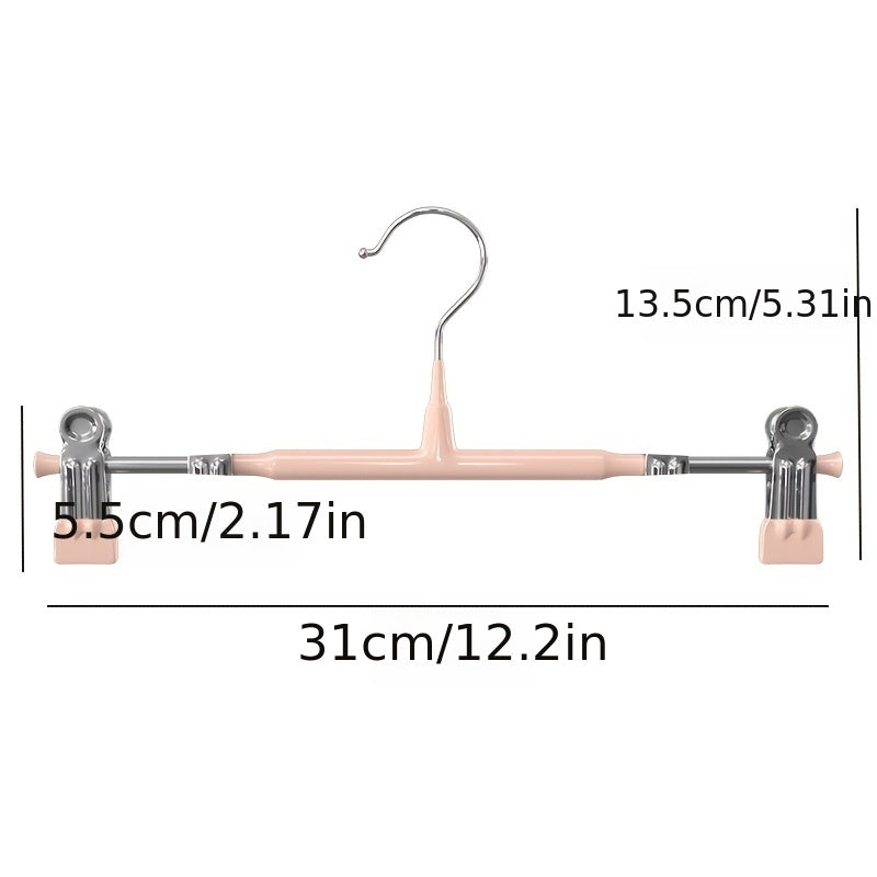 Clips para colgar ropa de acero inoxidable 10 unidades Organizador retráctil para armario para faldas y ropa
