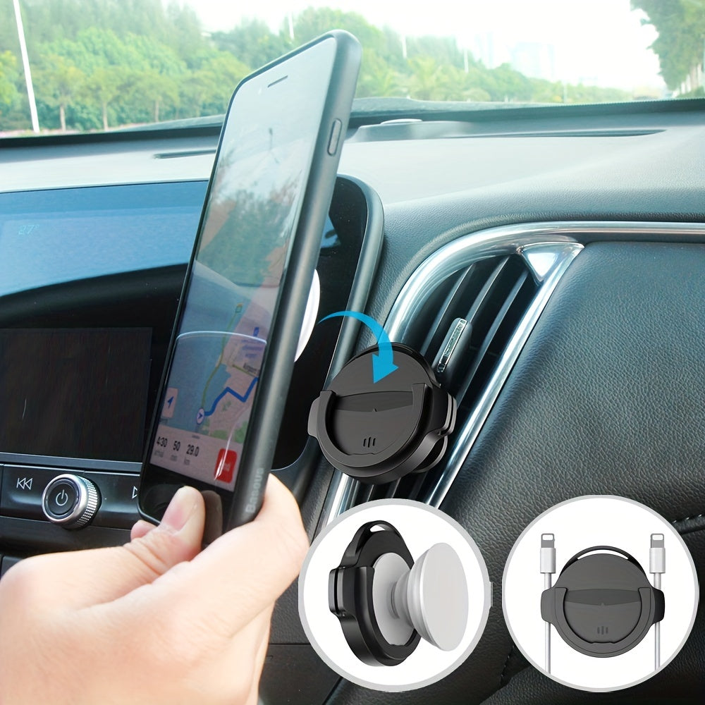 Soporte universal para coche con rotación de 360° y soporte plano