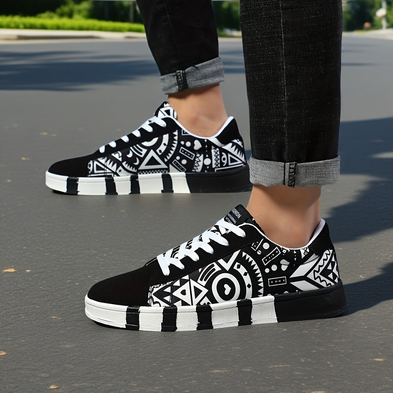 Men's Canvas Sneakers Lace-Up Casual Running Tennis Basketball All-Season Low Top