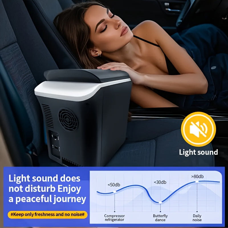 Мини-холодильник для автомобиля 7,5 л портативный охладитель для кемпинга, автодома, грузовика 12В