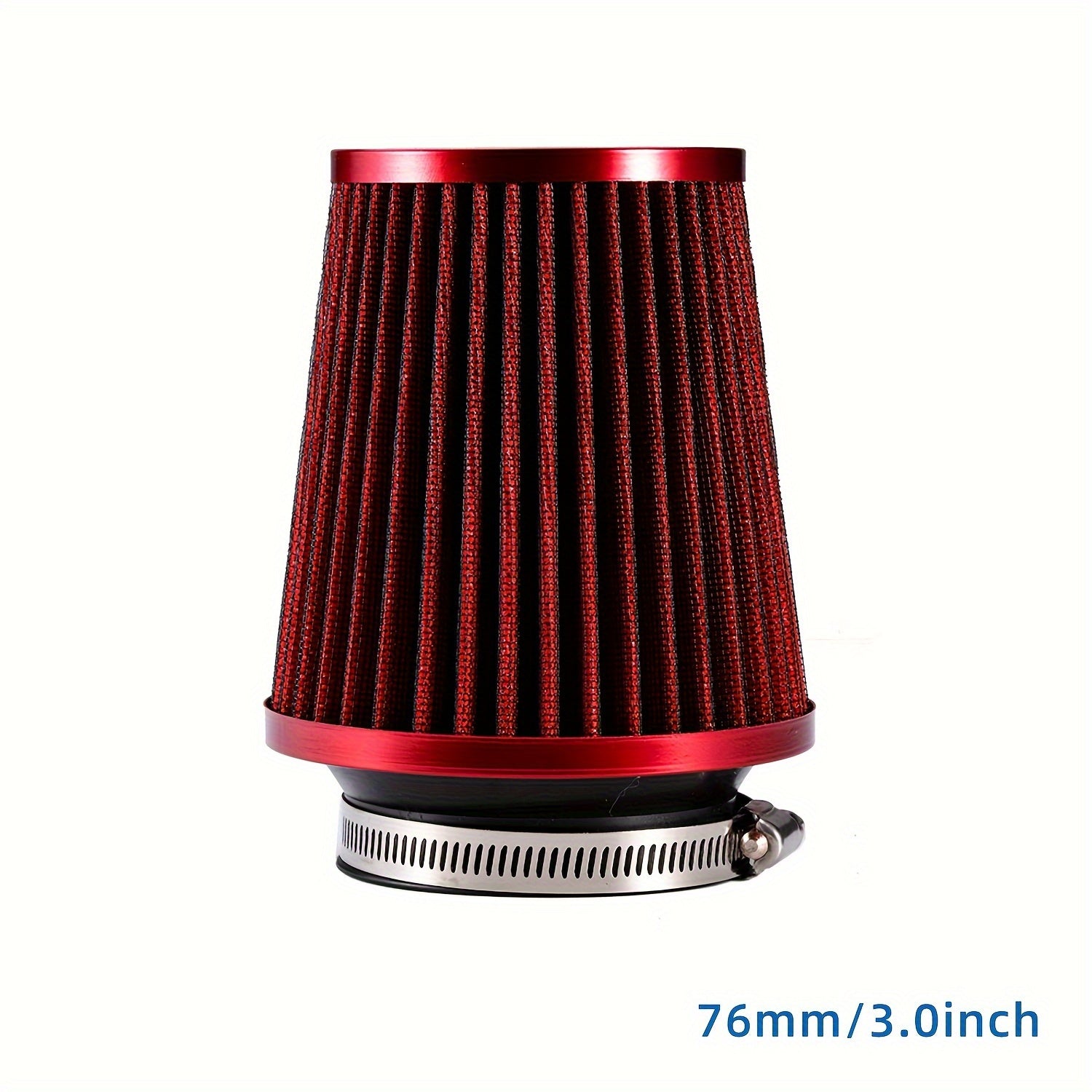 Universal 3-Inch Cold Air Intake Filter for Car Engine High Flow