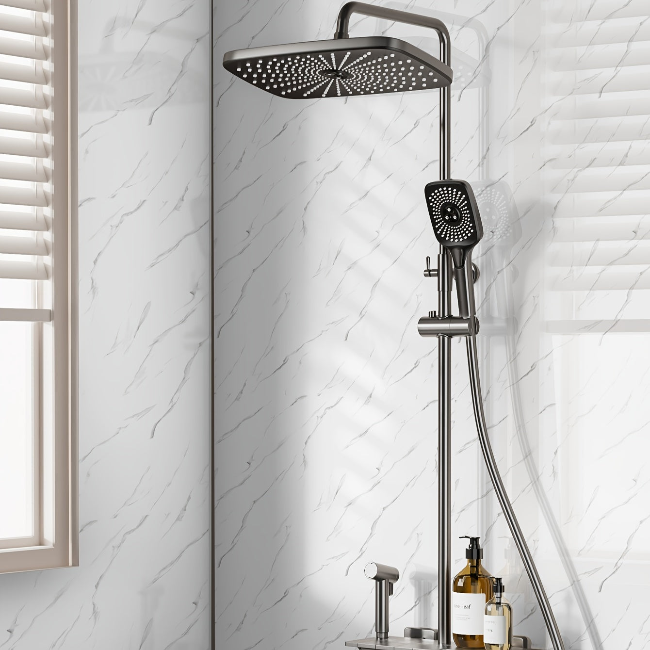 Peel and Stick Marble Pattern Wallpaper Roll for Furniture and Kitchen Walls Waterproof Drawer Liner