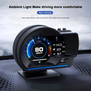 OBD2 Gauge Smart Speedometer with Ambient Light Adjustable Bracket and Trouble Code Display