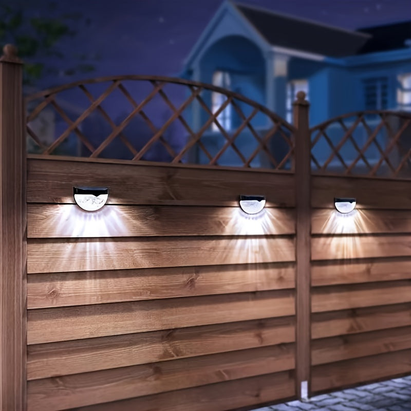 6pcs Luces solares de cerca para exteriores luz cálida blanca camino jardín patio iluminación